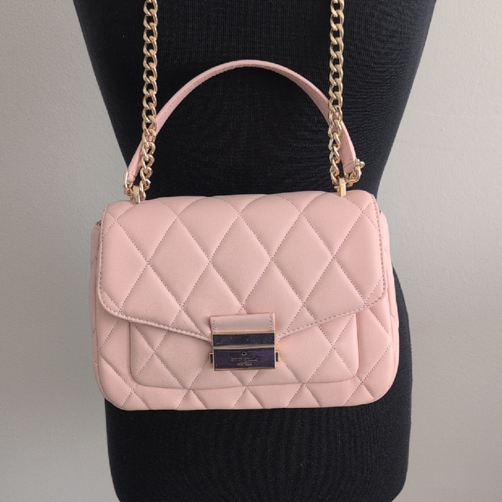 Kate Spade Pink Quilted Crossbody Bag